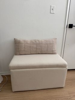 Mini  Cream Storage Bench
