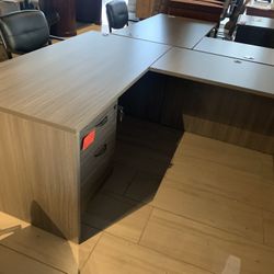 Desk L Shape 60”x66” With Drawers 