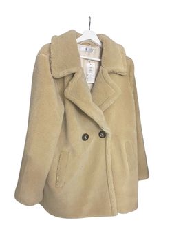 Cream Teddy Fleece Oversized Coat