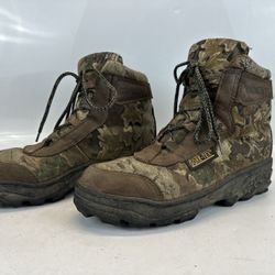 Rocky 7575 Gore-Tex Camo Hunting Boots Waterproof Insulated Men’s Size 9.5 Wide