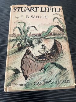 A vintage hardcover edition of E. B. White's "Stuart Little" with illustrations by Garth Williams.