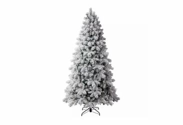 9ft Tall Flocked Christmas Tree !