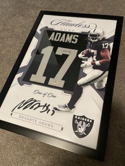 Davante Adams Singed Jersey Custom Frame
