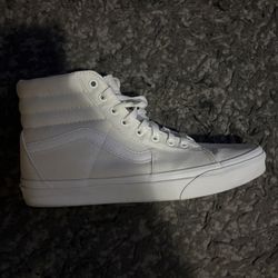 white vans sk8-hi (men’s 10.5)