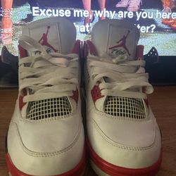 Jordan 4 Fire Red Size 10 No Box 