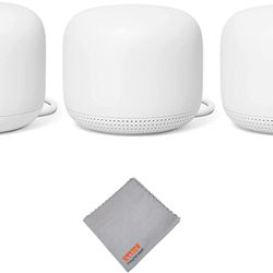 Google Nest Wifi Router and 2 Points with Google Assistant GA00823