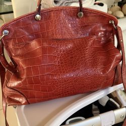Furla Red Leather Handbag- Used