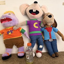 Chuck E. Cheese Plush Stuffed Animals 