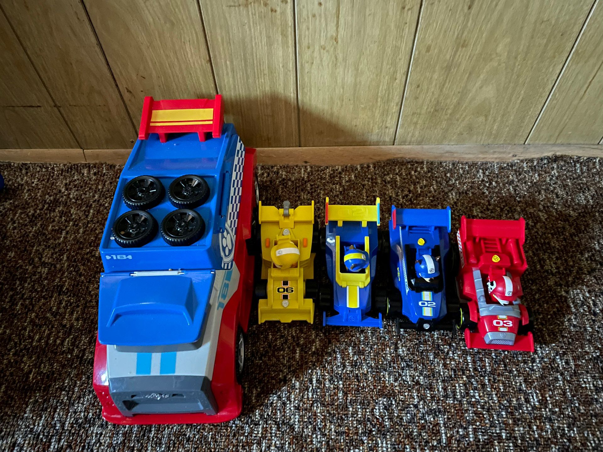 Paw Patrol Racing  Toys With  Dvd Set