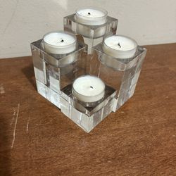 Crystal Tea Light Candle Holder set 