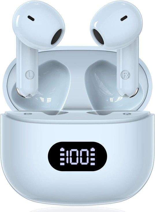 NEW - Wireless Bluetooth Earbuds with LED Display Charging Case