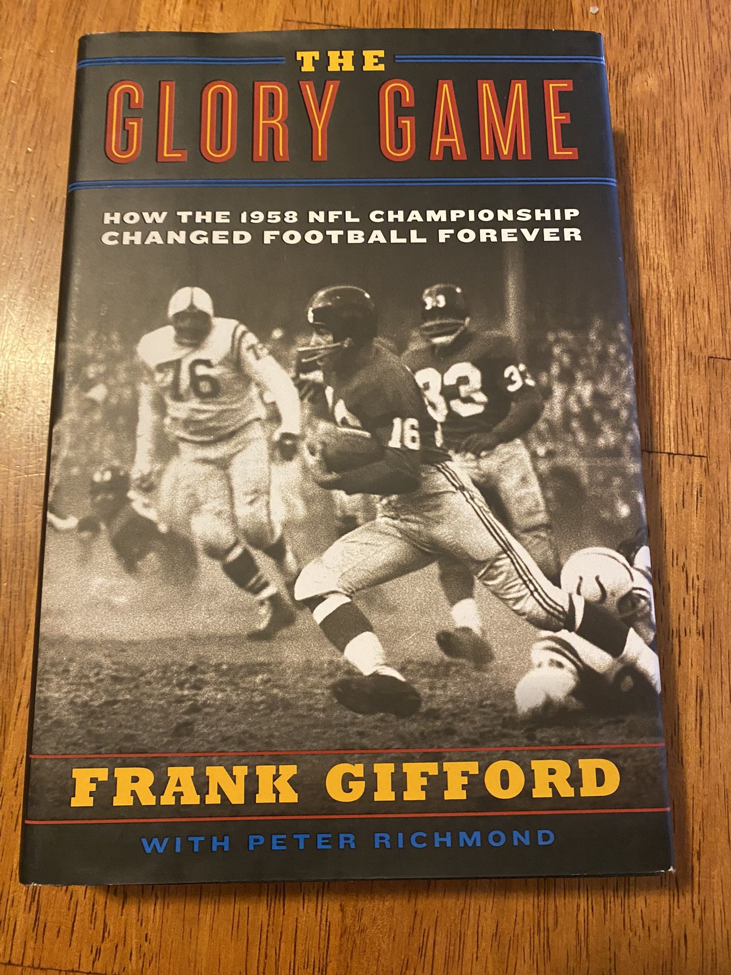 The Glory Game Book by Frank Gifford 