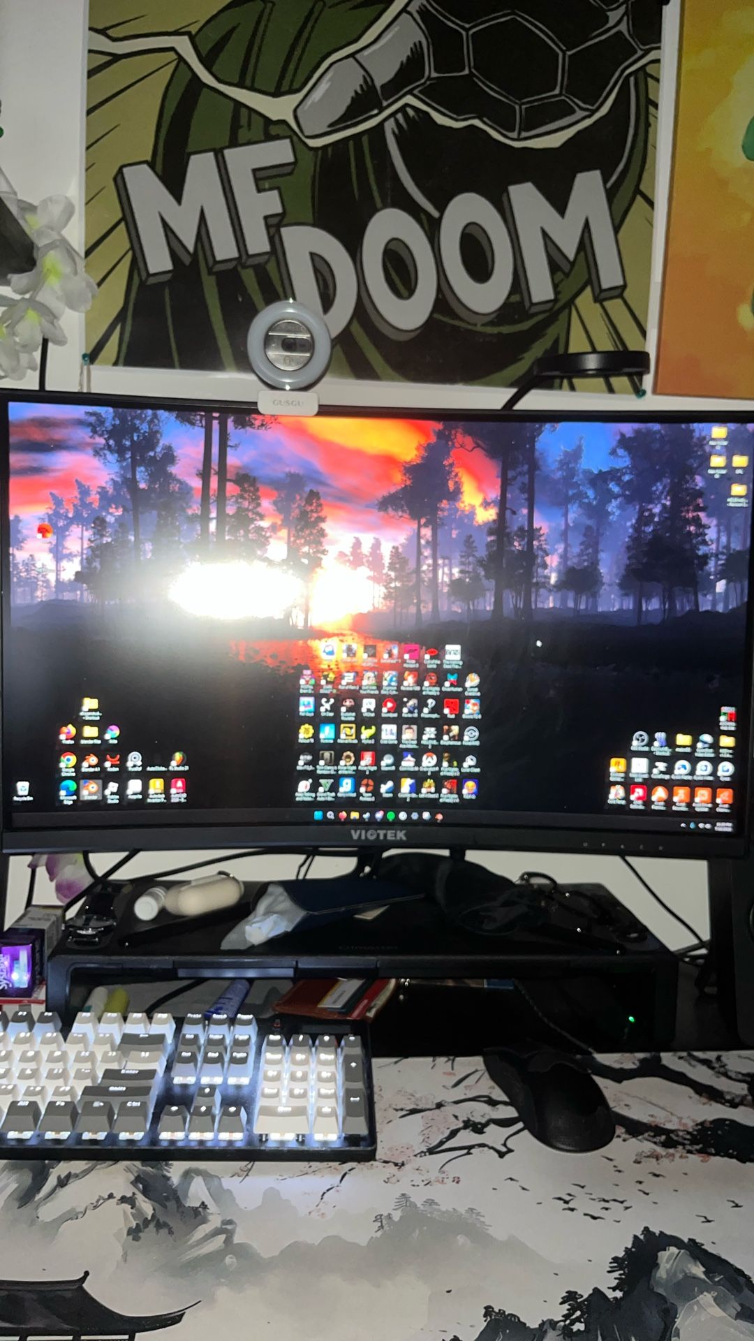 Curved Gaming Monitor 144 Hz 1440p