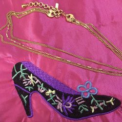 Vintage Monet 3 Strand Chain Necklace 