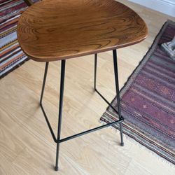 (2) beautiful ash wood barstools 300 OBO