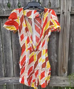 Forever 21 Geometric Print Romper