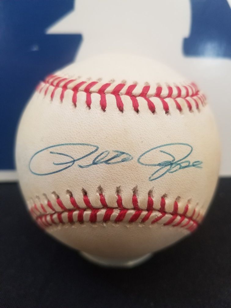 Pete Rose signed NL baseball