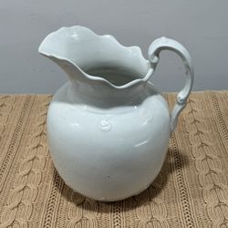 White Iron Stone Sydney Pitcher