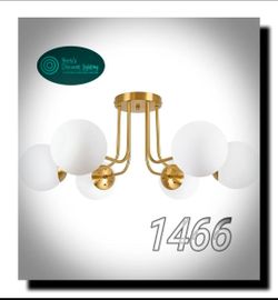 "NEW" KoKo&Yukina 6-Light Mid Century Ceiling Light Modern Semi Flush Mount Ceiling