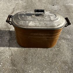 Antique Copper Tin Boiler