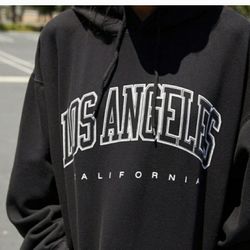Black Los Angeles Hoodie One size fits all