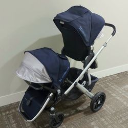 Vista Double Stroller Toddler Rumbleseat Set