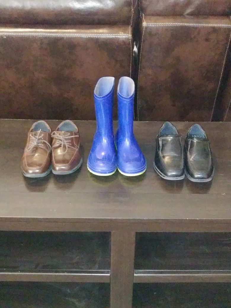 Rain Boots & Dress shoes size 13