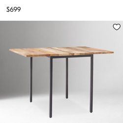 West Elm Box Frame Drop Leaf Extendable Table (24”-48”)