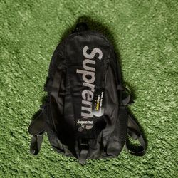 Men Supreme Black Backpack
