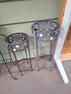 Two  avcent  flower stands