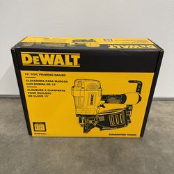 DEWALT Pneumatic 15° Coil Framing Nailer $299 plus tax at Home Depot
