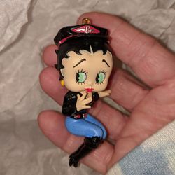 Betty Boop, Biker Betty Biker Chick Motorcycle Christmas Ornament Vintage Collectible New VERY RARE