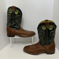 Mens Boulet 13” Square Toe Cowboy Western Boots Size 13D