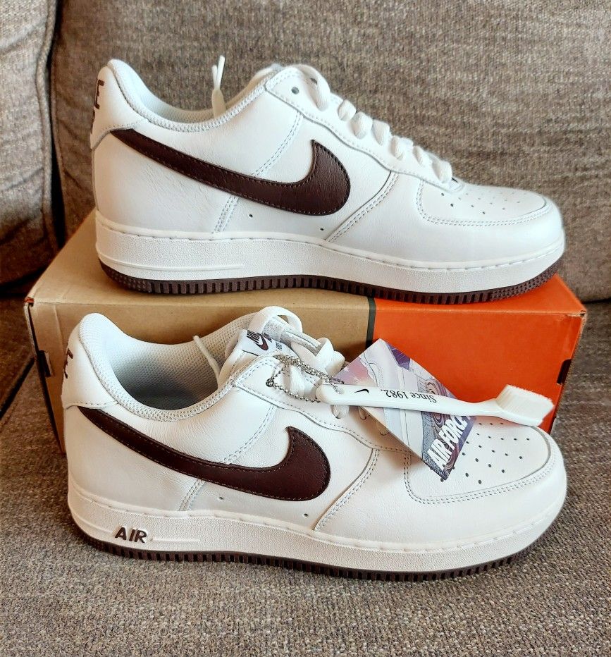 Nike Air Force 1 Low Retro (DM0576-100) White/Chocolate / 11