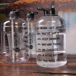 Gallon Water Bottle Motivational Gym Water Bottle 