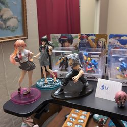 anime figures $15/each