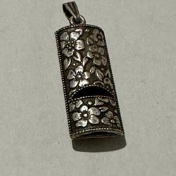Vintage Avon Silver Tone Ornate Whistle