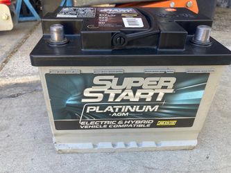 Car truck auto súper start platinum battery group 47  excellent condition, new condition