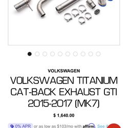 Mk7 Gti Titanium Exhaust 