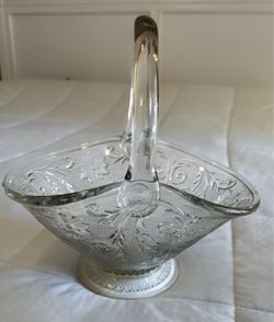 Pattern Glass Basket