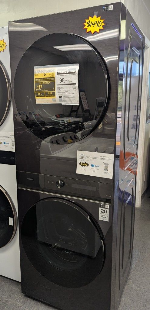 New Samsung Bespoke AI Stacked Laundry Center