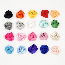 Satin Rosette Flower, Flower For Baby  Headband 