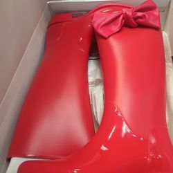 Nine West ,Rain Boots, Red Sz 8.5