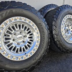 17" KMC rims w/ 33" BfGoodrich KO2 tires