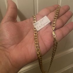 14k Gold Necklace 26.4 Grams 24”