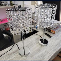 Beautifull Set Of Lamps  $59 Crystal Diamonds Come Pick Them Up   LITTLE SHOWROOM NOT ALL ITEMS ON DISPLAY VISIT US  658 Bloomington Ave, Bloomington,