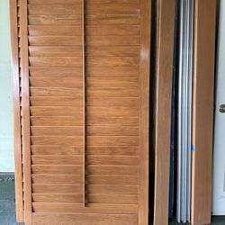2 Walnut Plantation Patio Window Shutter