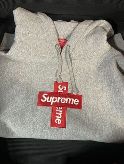 Supreme Box Logo Hoodie Grey Cross Small  