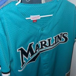 Mitchell And Ness Marlins Dawson Baseball Jersey Size Medium
