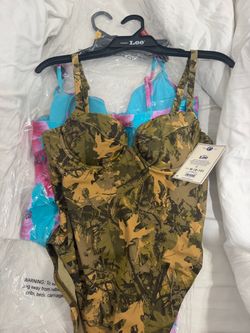 Kacey Lee Camo One-Piece Swimsuit Size M